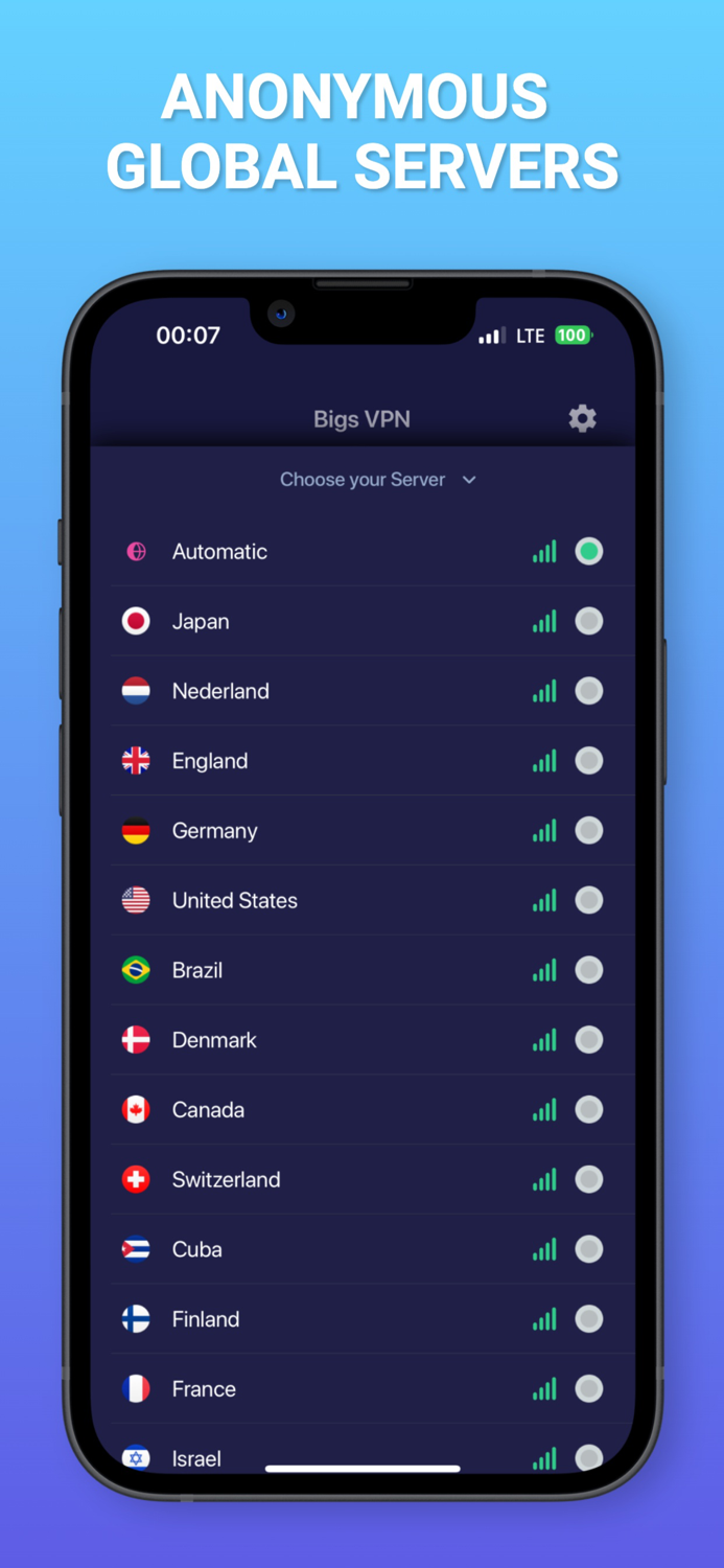 Bigs VPN - Unlimited Proxy
