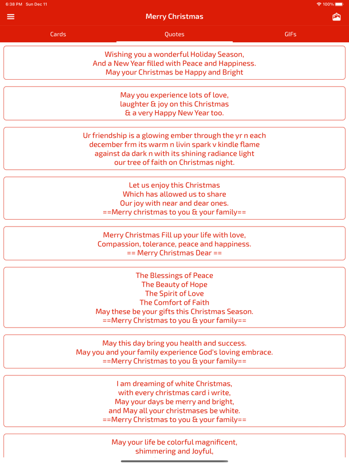 Christmas Wishes and Cards