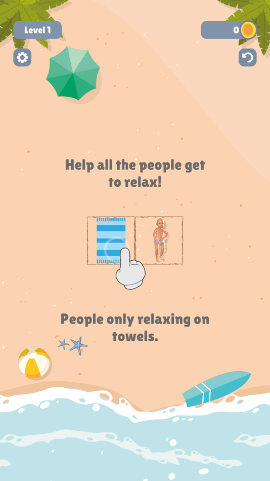 #1. Towel Sort - Beach Edition (iOS) Podle: Brew Games