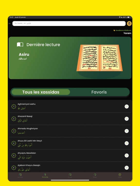Murid Pro: Coran Xassida Adhan iPad screenshot 4 - Lifestyle app