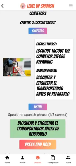 Game screenshot Level up Spanish apk