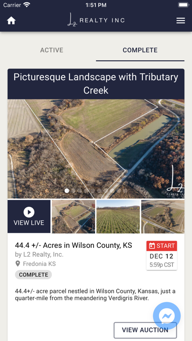 L2 Realty Auctions Screenshot