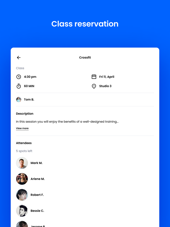 Torrance Training Lab iPad screenshot 5 - Health & Fitness app