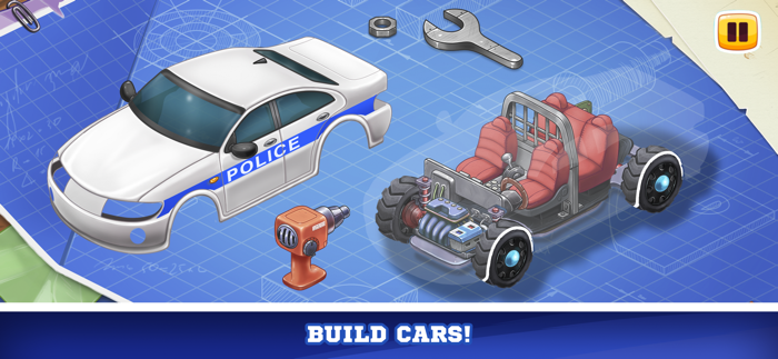 Car games repair truck tractor