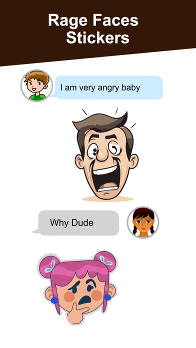 Rage Faces Stickers Pack Screenshot