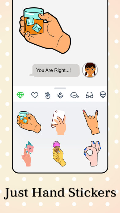 Just Hand Stickers Screenshot