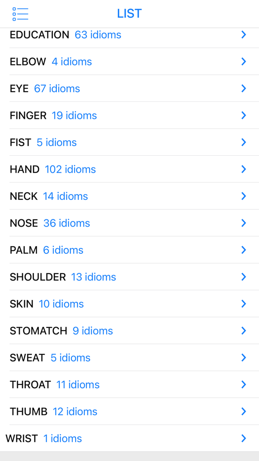 Education & Body idioms - 1.0.1 - (iOS)