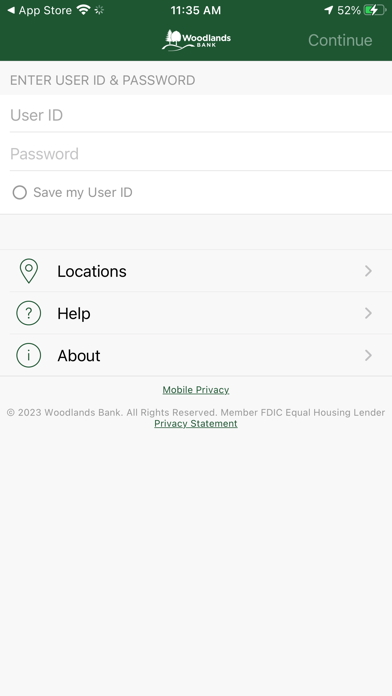 Woodlands Mobile Screenshot
