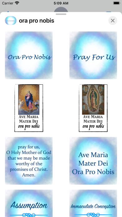 ora pro nobis stickers Screenshot