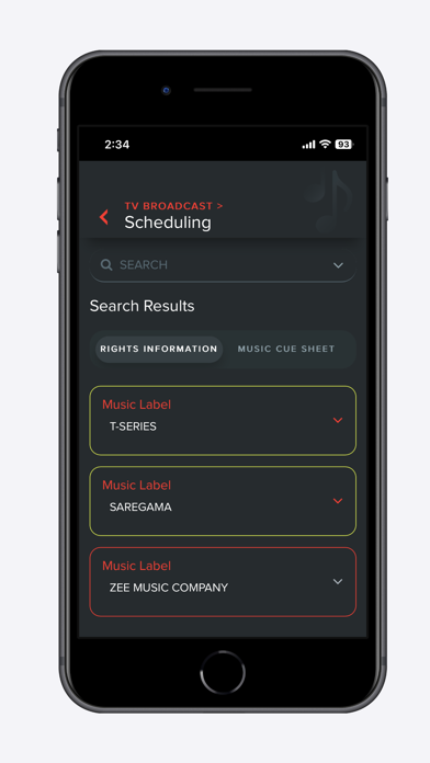 Octave Music Search Screenshot