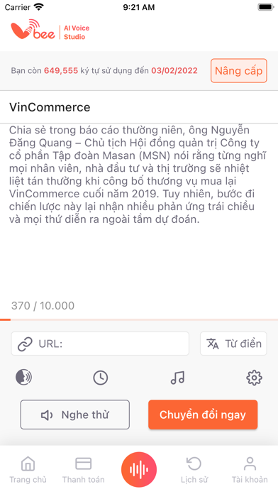 Vbee Text To Speech Screenshot