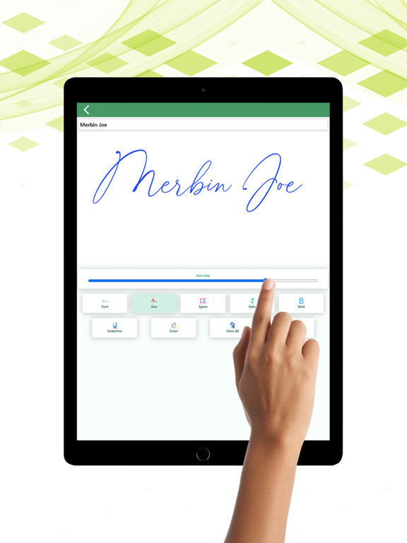 Signature generator & maker iPad screenshot 6 - Business app