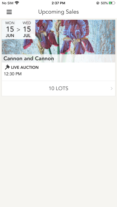 Cannons Auctioneers Screenshot