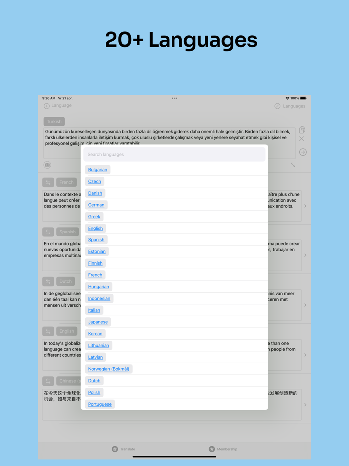 Deep Translate Multi Language