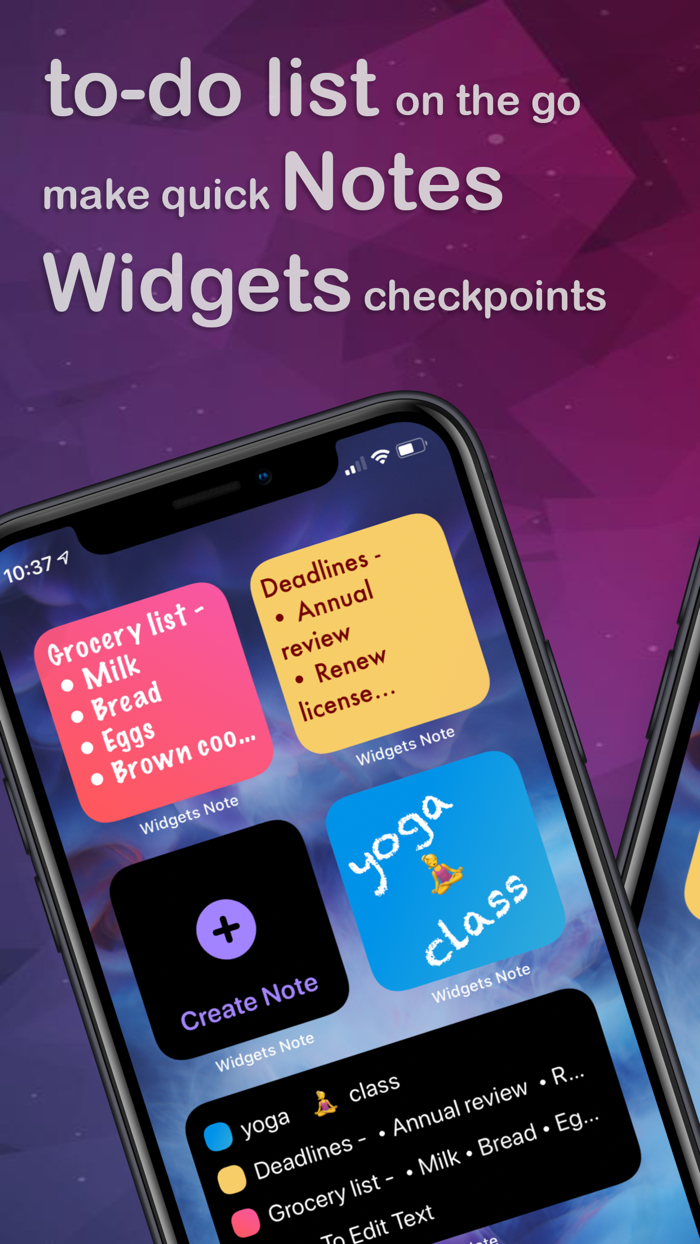 Jot Down  Sticky Widget Notes
