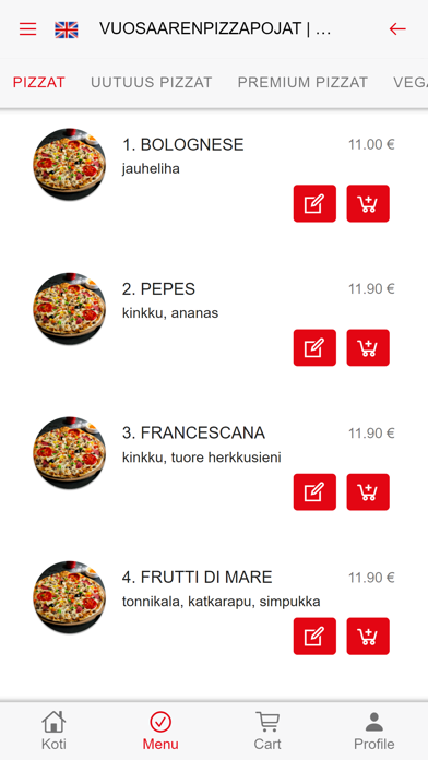 Vuosaaren Pizzapojat Screenshot