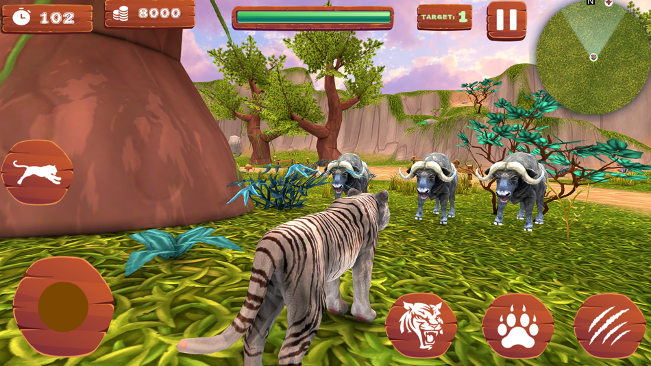#3. Angry Wild Tiger Simulator 3D (iOS) 由: Qandeela Ambreen