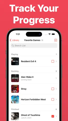 Game screenshot Video Game Tracker - GameLog apk