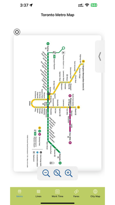 Toronto Metro Map Screenshot