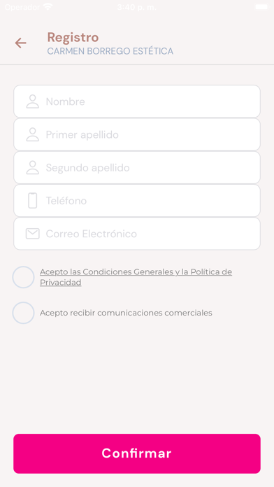 CARMEN BORREGO ESTÉTICA Screenshot