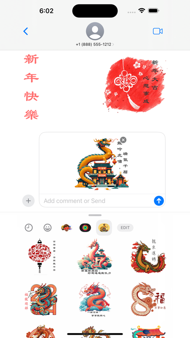 Lunar New Year Wishes Stickers Screenshot