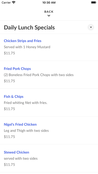 Nigels Good Food Screenshot