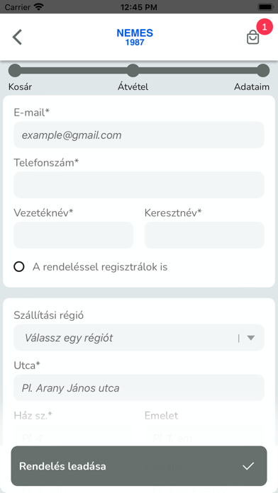 Nemes Vendéglő Screenshot