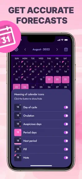 Game screenshot Period and Ovulation Tracker hack