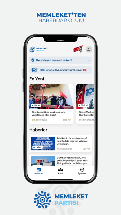 Memleket Partisi Screenshot