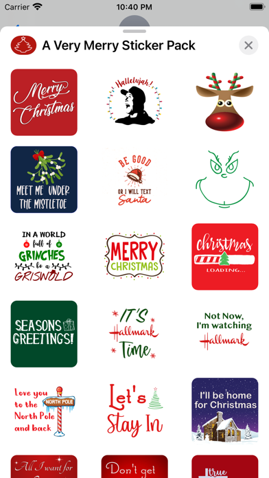 A Very Merry Sticker Pack Screenshot