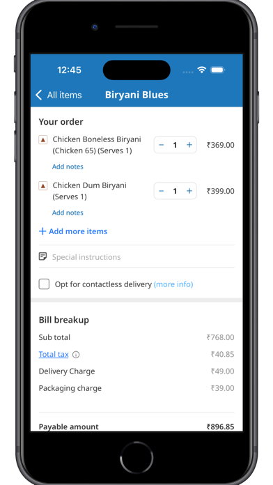 Biryani Blues Order Online Screenshot