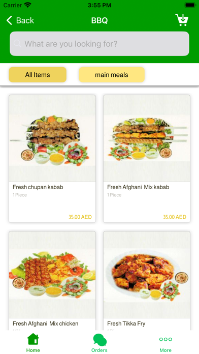 ZahratAfghan Restaurant Screenshot