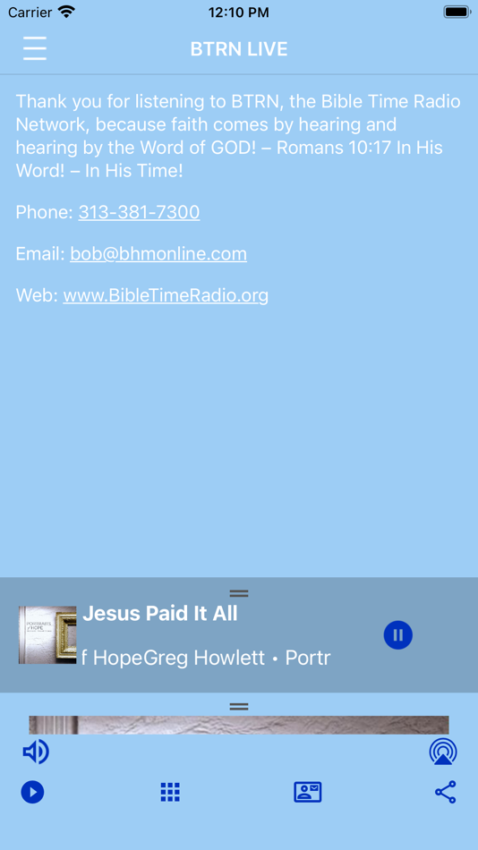 #3. Bible Time Radio Network (iOS) 由: International House of Prayer, Inc.