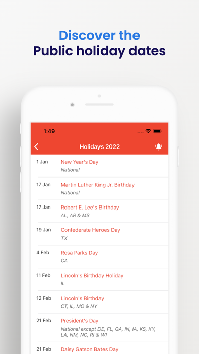 South Korea Public Holidays Screenshot