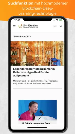 Screenshot von Der Postillon auf dem iPhone 4