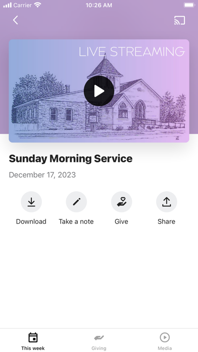 Bellevue First Baptist Church Screenshot