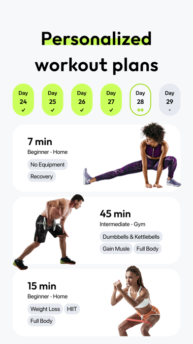 Zing AI: Home & Gym Workouts Screenshot