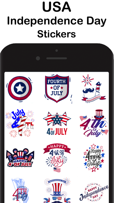 4th Of July - USA Stickers Screenshot