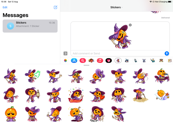 Screenshot #4 pour Mr Pumkin Emoji Funny Sticker