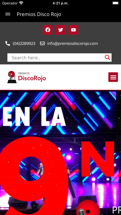 Premios Disco Rojo Screenshot