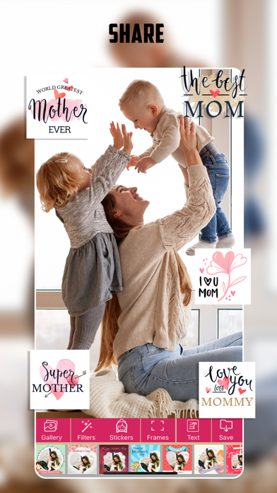Mother's Day Photo Card Screenshot
