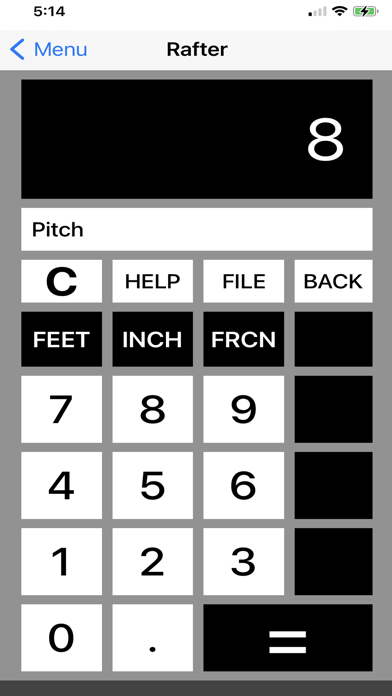 Construction Calculator - Feet Screenshot