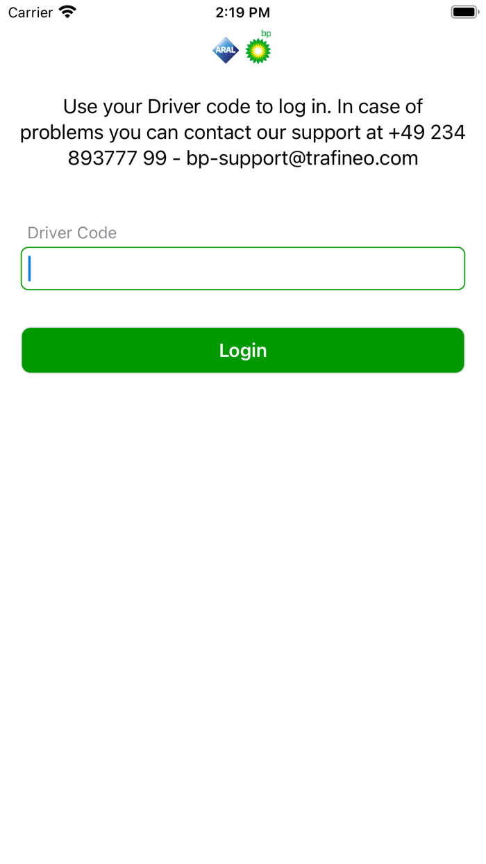 BP  Aral for EETS - Driver