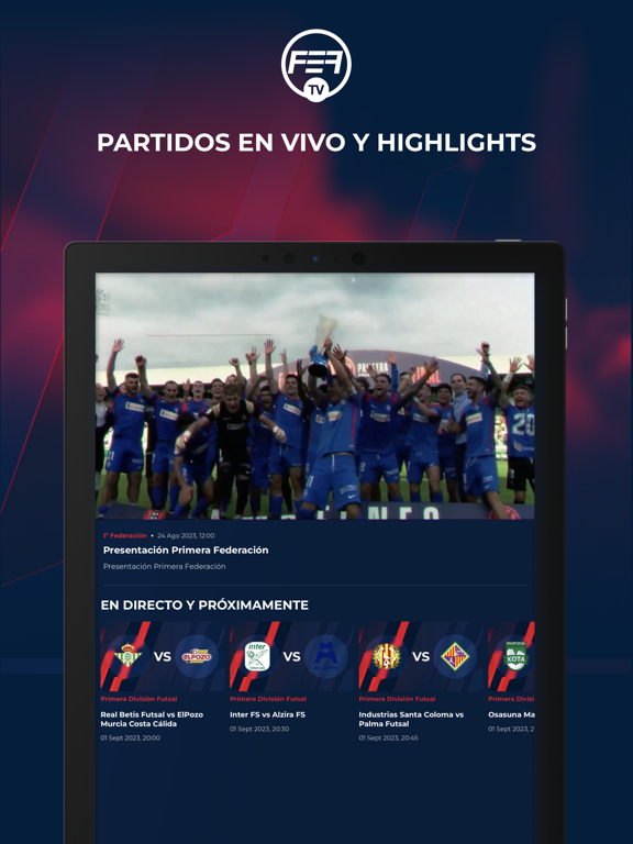 FEF TV iPad screenshot 2 - Entertainment app