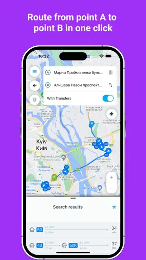 Eway public transport screenshot 3