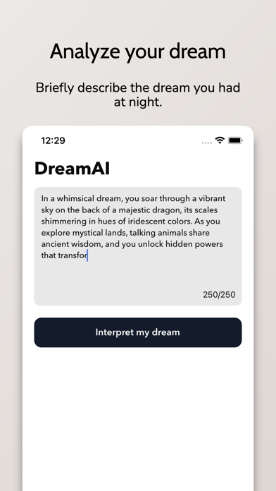 DreamAI: Dream Interpreter AI Screenshot