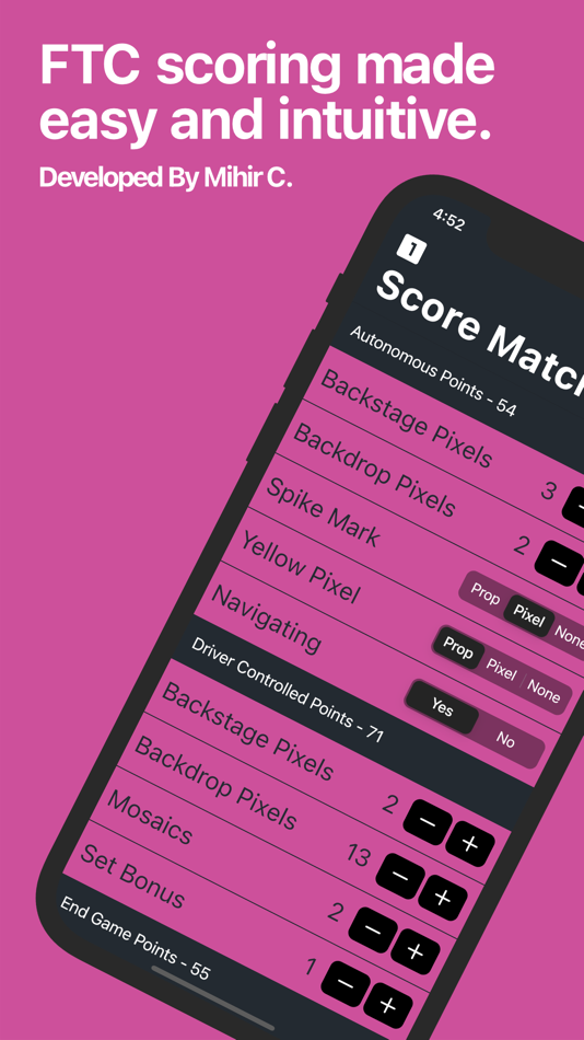 #1. FTC Scorer 2023 by Mihir C. (iOS) By: Portia Sharma