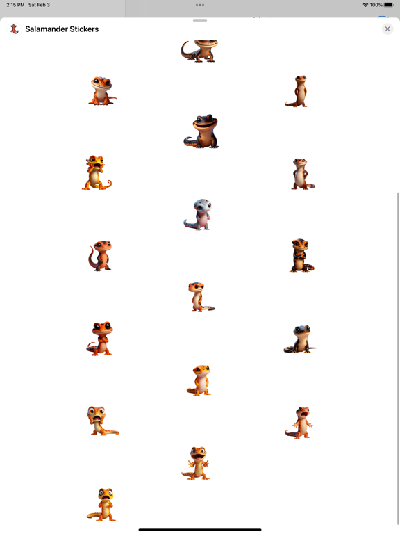 Screenshot #5 pour Salamander Stickers