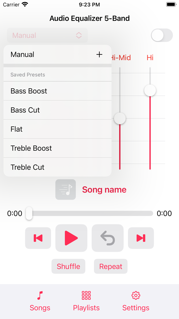 Audio Equalizer 5-Band