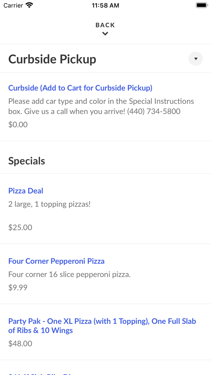 Geppettos Pizza and Ribs